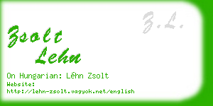 zsolt lehn business card